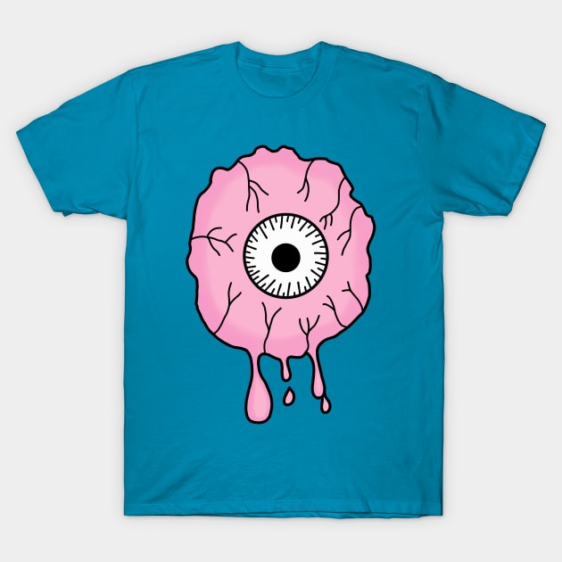 Eyeball - Pink T-Shirt by frankenstipple